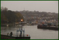 Leaving a wet windy Weymouth