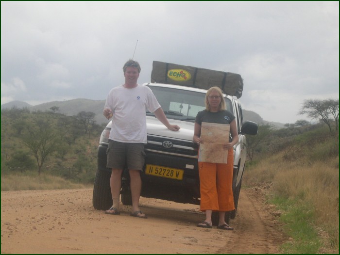 Starting out, our 1st day in Namibia