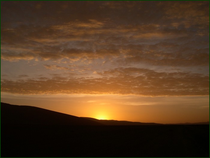 Sunset over the Sosusvlei dunes