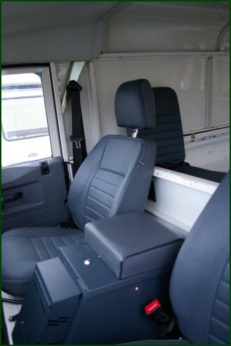 Cab with security cubby box