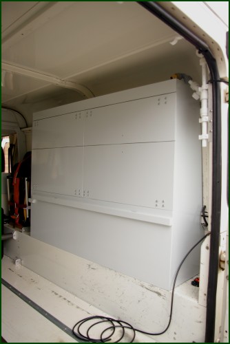 Right hand stowage box